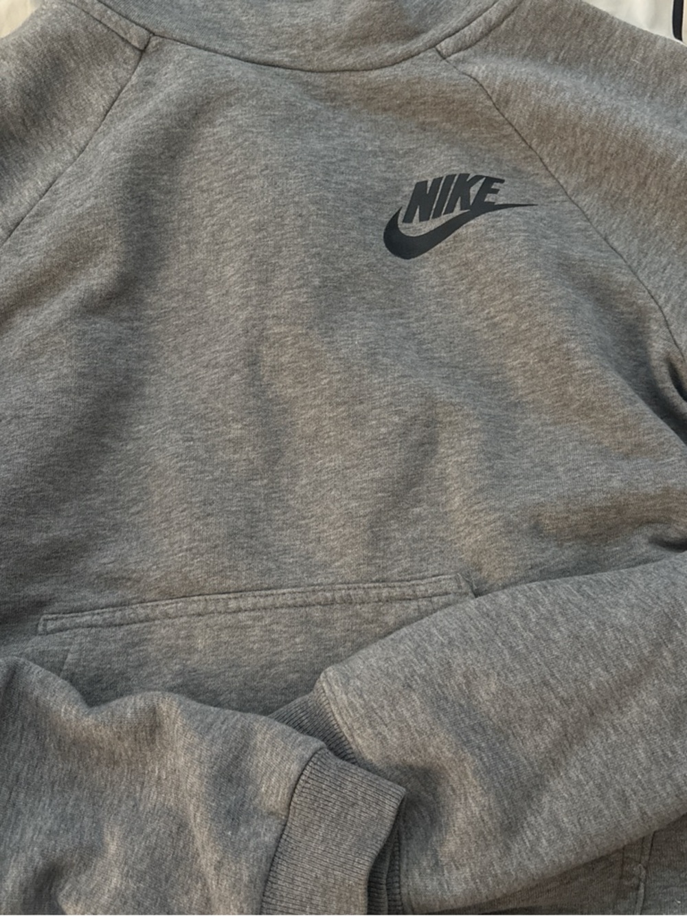Nike Gray Hoodie with Black Swoosh